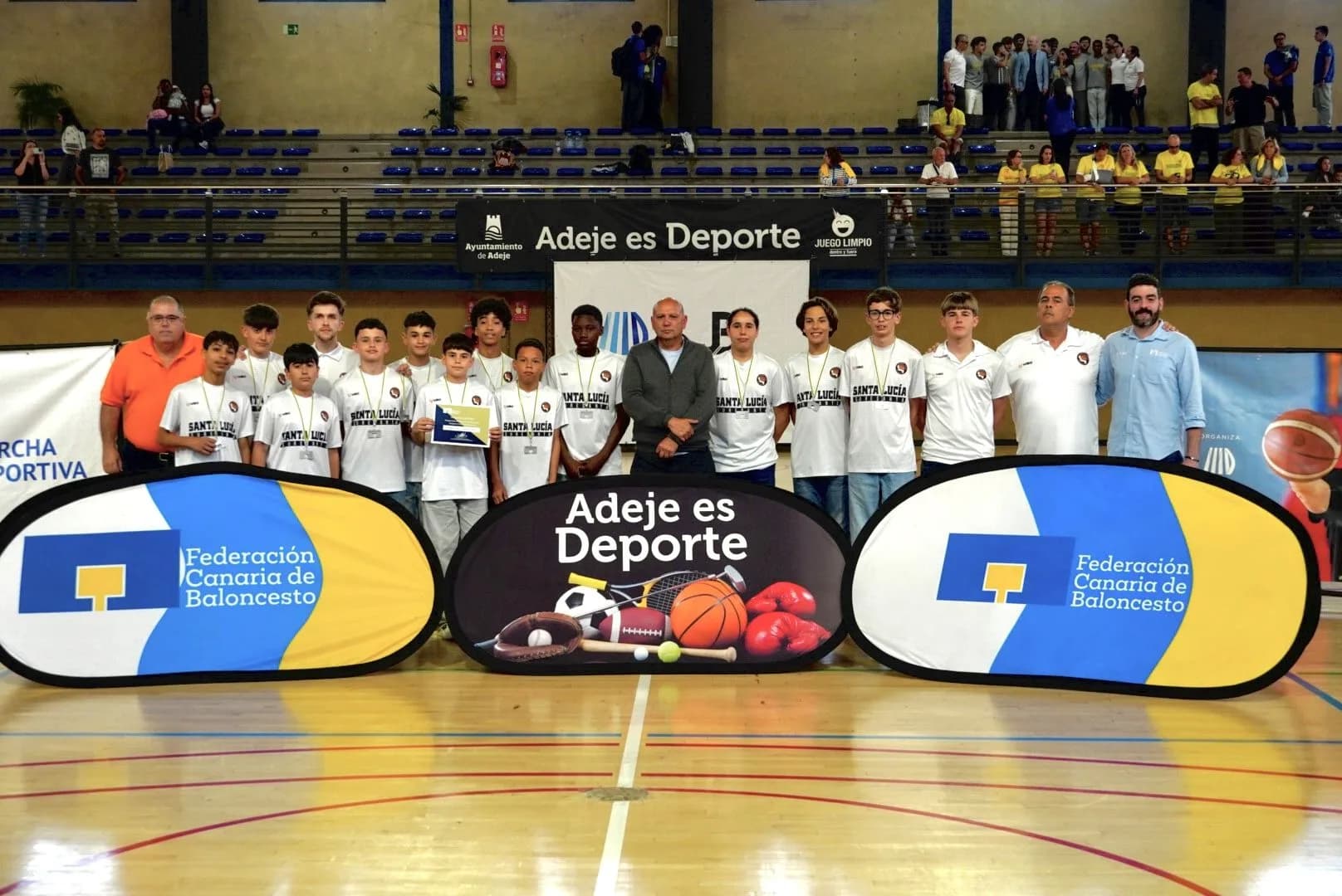 EL PREINFANTIL MASCULINO DE SANTA LUCÍA SURESANTA UNDÉCIMO DE CANARIAS